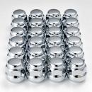 ホンダ『純正タイプ』6穴 ホイール用ショートナット　クロームメッキ1台分24個