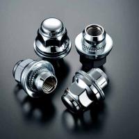 三菱『純正タイプ』アルミホイールナットリング付ショートタイプクロームメッキ単品