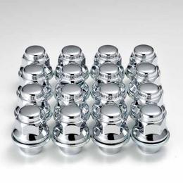 三菱『純正タイプ』4穴アルミホイールナットリング付ショートクロームメッキ1台分