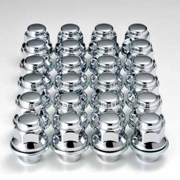 三菱『純正タイプ』6穴アルミホイールナットリング付ショートタイプクロームメッキ1台分